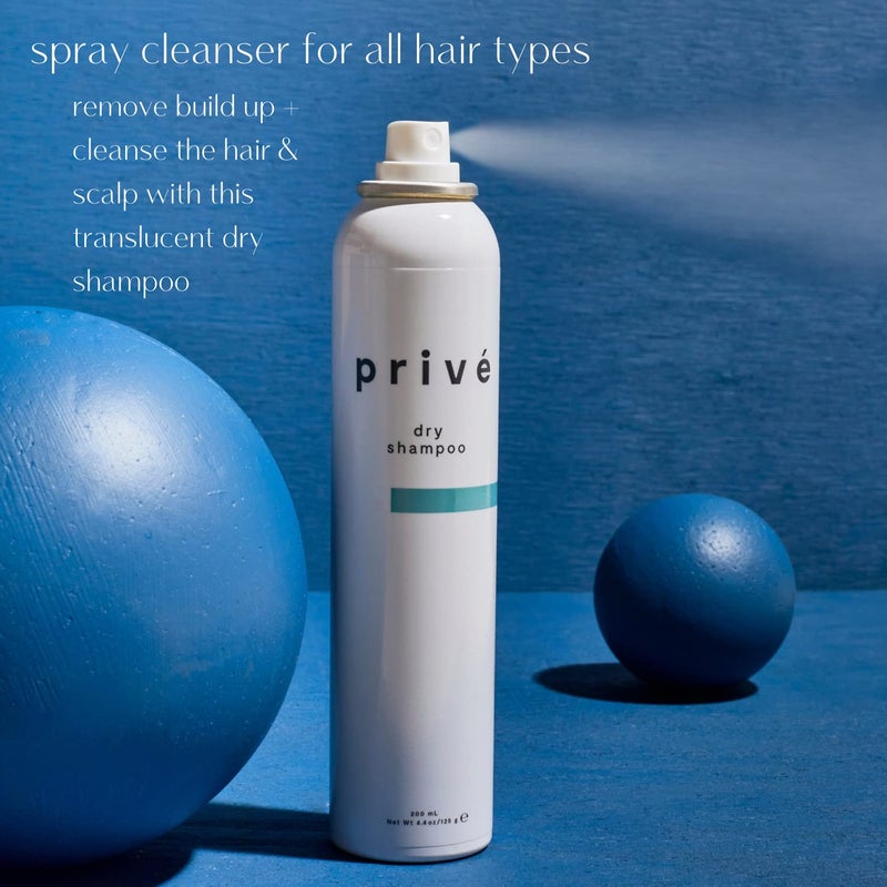 PRIVE PrivÃ© Dry Shampoo Spray - Volumizing Dry Shampoo for Women - Absorbs Oil and Adds Volume & Texture - Formulated with Charcoal, Bamboo & Green Tea - Vegan & Cruelty-Free (4.4 oz) - Image 5